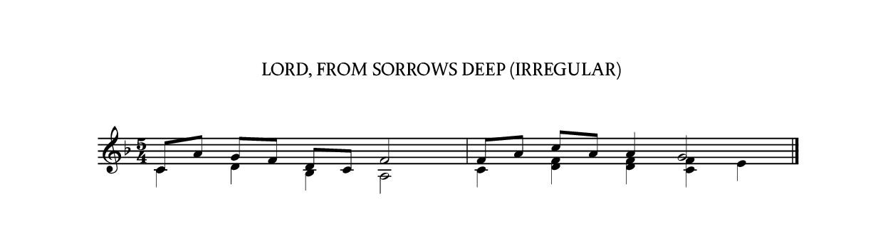 Lord, from sorrows deep (Irregular)